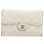 Cartera larga CHANEL Matelasse Caviar Skin White Gold CC Auth 200700 Blanco Dorado - vista 2