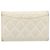 Cartera larga CHANEL Matelasse Caviar Skin White Gold CC Auth 200700 Blanco Dorado - vista 3