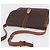 16 Céline Borsa a tracolla CELINE Macadam Canvas PVC Leather Brown Gold Auth 200927 Marrone D'oro - vista 7