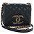Borsa a tracolla CHANEL Matelasse con catena in pelle d'agnello nera e oro CC Auth 200775SM Nero D'oro