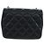 Borsa a tracolla CHANEL Matelasse con catena in pelle d'agnello nera e oro CC Auth 200775SM Nero D'oro - vista 3