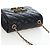 Borsa a tracolla CHANEL Matelasse con catena in pelle d'agnello nera e oro CC Auth 200775SM Nero D'oro - vista 6