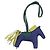 Hermès HERMES Rodeo MM Charm Leather Blue Auth 203043M - vista 3