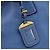 Borsa Tote PRADA in pelle Vittero Dino Blu Oro Auth 200767V D'oro - vista 15