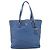 Borsa Tote PRADA in pelle Vittero Dino Blu Oro Auth 200767V D'oro - vista 2