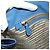 Borsa Tote PRADA in pelle Vittero Dino Blu Oro Auth 200767V D'oro - vista 22