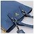 Borsa Tote PRADA in pelle Vittero Dino Blu Oro Auth 200767V D'oro - vista 6