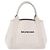 Borsa a mano BALENCIAGA Navy Cabas Canvas Ivory Silver 339933 Auth 202675A Argento Crudo - vista 2