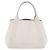 Borsa a mano BALENCIAGA Navy Cabas Canvas Ivory Silver 339933 Auth 202675A Argento Crudo - vista 3