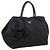 PRADA Handtasche Nylon Black Gold Auth 201125V Schwarz Golden