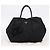 PRADA Handtasche Nylon Black Gold Auth 201125V Schwarz Golden - Ansicht 25