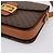 Céline Borsa CELINE Macadam Canvas Horse Carriage Bag PVC Leather Brown Gold Auth 202877 Marrone D'oro - vista 10