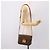 Céline Borsa CELINE Macadam Canvas Horse Carriage Bag PVC Leather Brown Gold Auth 202877 Marrone D'oro - vista 26