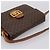 Céline Borsa CELINE Macadam Canvas Horse Carriage Bag PVC Leather Brown Gold Auth 202877 Marrone D'oro - vista 6