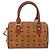 Borsa a mano MCM Logogram Vicetos PVC Leather 2way Brown Gold Auth 203245A Marrone D'oro - vista 3