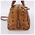 Borsa a mano MCM Logogram Vicetos PVC Leather 2way Brown Gold Auth 203245A Marrone D'oro - vista 4