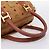 Borsa a mano MCM Logogram Vicetos PVC Leather 2way Brown Gold Auth 203245A Marrone D'oro - vista 7