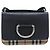 BURBERRY Nova Check Schultertasche Canvas Beige Silver Auth 199844A Silber - Ansicht 2