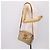 Céline Borsa a tracolla CELINE Macadam Canvas PVC Beige Gold Auth 202679 D'oro - vista 23