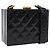 Borsa a tracolla CHANEL Matelasse in pelle verniciata nera e oro CC Auth 203247 Nero D'oro