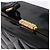 Borsa a tracolla CHANEL Matelasse in pelle verniciata nera e oro CC Auth 203247 Nero D'oro - vista 15