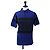 LOUIS VUITTON Tops de ciclismo de jacquard de algodón "L" Blue Black LV Auth 202325M Negro Azul
