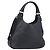 Borsa a tracolla CHANEL in pelle nera con CC argento Auth 200547A Nero
