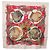 Hermès HERMES Carre 90 Scarf Silk Red Auth 199721M Rot