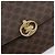 Céline Borsa a tracolla CELINE Macadam PVC Pelle Marrone Tono Oro Auth 201403A - vista 16