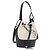 LOEWE Paula's Ibiza Collaboration Tasche Canvas 2way Ivory Silver Auth 202301M Silber Roh