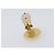 Autre Marque Pendientes SAINT LAURENT metal Gold Auth SW2828V Dorado - vista 4
