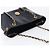 Borsa a tracolla con catena VERSACE in pelle nera e oro Auth 200693V Nero D'oro - vista 6