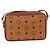 Borsa a tracolla MCM Vicetos PVC Pelle Marrone Tono Oro Auth 203589 - vista 3