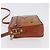Borsa a tracolla MCM Vicetos PVC Pelle Marrone Tono Oro Auth 203589 - vista 5