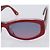 Occhiali da sole CHANEL Plastica Rosso Tono Oro CC Auth ka6179 - vista 7