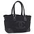 Borsa Tote CHANEL Paris New York Line Matelasse Nylon Nero Argento CC Auth 203206A