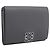 LOEWE Anagram Trifold Wallet Leather Gray Silver Auth 203094A Brown Silvery
