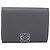 LOEWE Anagram Trifold Wallet Leather Gray Silver Auth 203094A Brown Silvery - view 13