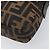 Borsa a tracolla FENDI Zucca Canvas Mamma Baguette Marrone Nero Auth BA15631V - vista 10
