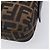 Borsa a tracolla FENDI Zucca Canvas Mamma Baguette Marrone Nero Auth BA15631V - vista 12
