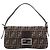 Borsa a tracolla FENDI Zucca Canvas Mamma Baguette Marrone Nero Auth BA15631V - vista 2