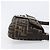 Borsa a tracolla FENDI Zucca Canvas Mamma Baguette Marrone Nero Auth BA15631V - vista 4