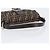 Borsa a tracolla FENDI Zucca Canvas Mamma Baguette Marrone Nero Auth BA15631V - vista 7