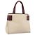 Bolso de mano PRADA de cuero Blanco Rojo Auth ti4026 Roja