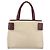 Bolso de mano PRADA de cuero Blanco Rojo Auth ti4026 Roja - vista 2