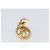 Orecchini Christian Dior metallo Gold Tone Auth SW2806V - vista 5