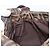 Borsa a tracolla FENDI Zucca Canvas Mamma Baguette Marrone Nero Auth BA15633A - vista 21