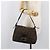 Borsa a tracolla FENDI Zucca Canvas Mamma Baguette Marrone Nero Auth BA15633A - vista 26