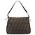 Borsa a tracolla FENDI Zucca Canvas Mamma Baguette Marrone Nero Auth BA15633A - vista 3