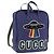 Zaino GUCCI RON HERMAN Canvas Navy Silver 477875 Auth 200358M Argento Blu navy